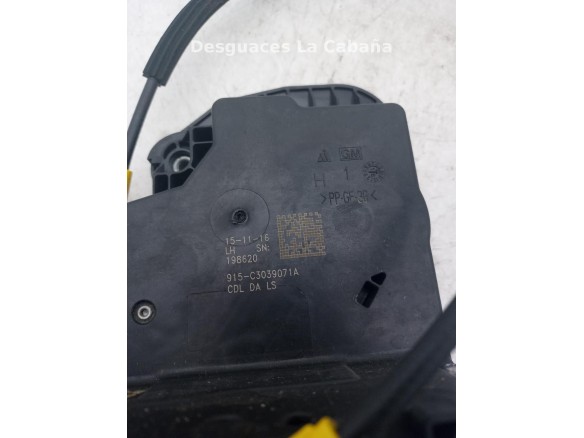 CERRADURA PUERTA LAT DEL IZQ OPEL ASTRA K (B16) |Desguaces La Cabaña