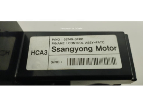 6874034101 MANDO CLIMA SSANGYONG KORANDO (CK)|Desguaces La Cabaña