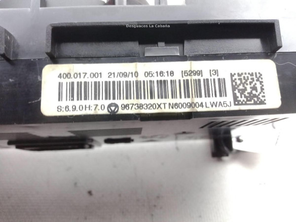 96738320XT MANDO CLIMA PEUGEOT 3008 Limusina (0U_) |Desguaces La Cabaña