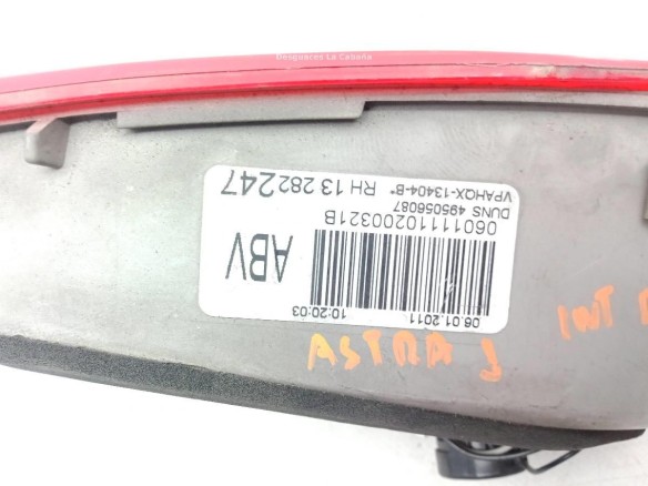 13282247 PILOTO TRA DER INT OPEL ASTRA J (P10) |Desguaces La Cabaña