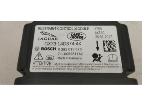 GX7314D374AK CENTRALITA AIRBAG JAGUAR XE (X760)|Desguaces La Cabaña