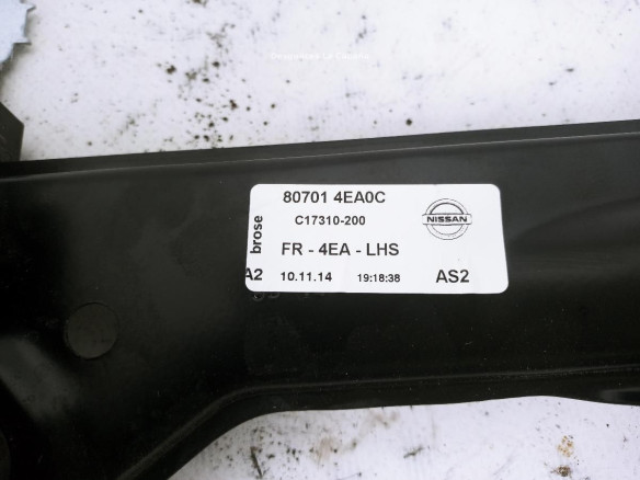 807014EA0C ELEVALUNAS PUERTA LAT DEL IZQ NISSAN QASHQAI II Todo terreno, cerrada (J11, J11_)|Desguaces La Cabaña