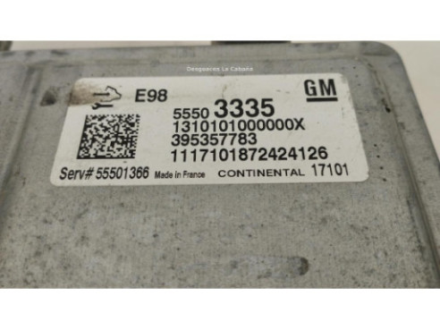 1310101000000ENTRX CENTRALITA MOTOR OPEL INSIGNIA B Grand Sport (Z18)|Desguaces La Cabaña