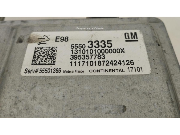 1310101000000ENTRX CENTRALITA MOTOR OPEL INSIGNIA B Grand Sport (Z18)|Desguaces La Cabaña