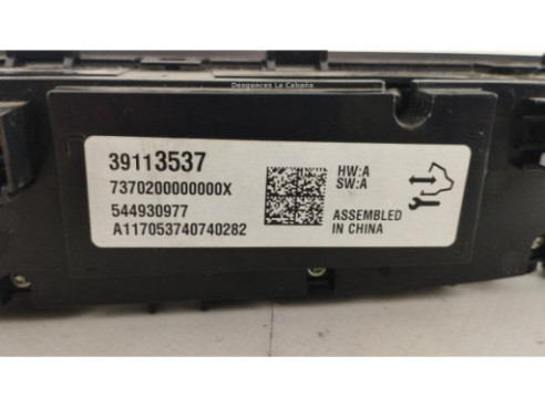 39113537 MANDO CLIMA OPEL INSIGNIA B Grand Sport (Z18)|Desguaces La Cabaña