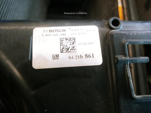 84216861 ELECTROVENTILADOR OPEL INSIGNIA B Grand Sport (Z18)|Desguaces La Cabaña