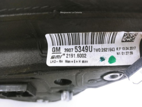 39075349U ESPEJO DER OPEL INSIGNIA B Grand Sport (Z18)|Desguaces La Cabaña