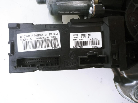80731021R ELEVALUNAS PUERTA LAT DEL IZQ RENAULT GRAND SCÉNIC III (JZ0/1_)|Desguaces La Cabaña