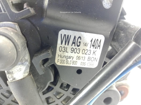 03L903023K ALTERNADOR SEAT LEON (5F1) |Desguaces La Cabaña