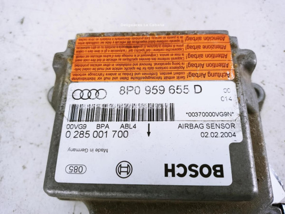 8P0959655D CENTRALITA AIRBAG AUDI A3 (8P1)|Desguaces La Cabaña
