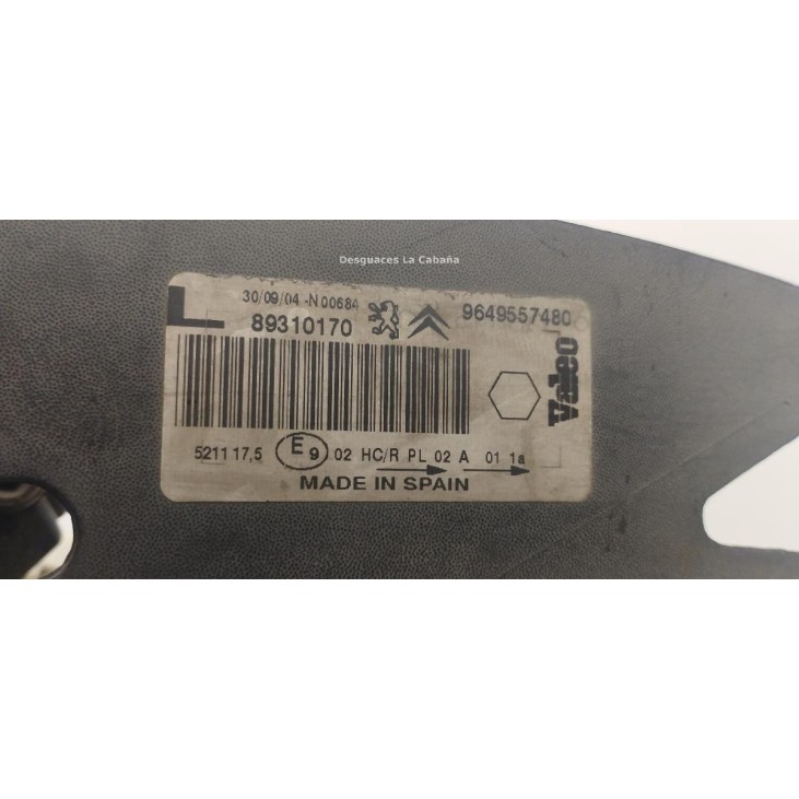 9649557480 FARO IZQUIERDO CITROEN XSARA PICASSO (N68) |Desguaces La Cabaña