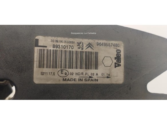 9649557480 FARO IZQUIERDO CITROEN XSARA PICASSO (N68) |Desguaces La Cabaña