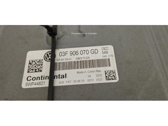 03F906070GD CENTRALITA MOTOR VW POLO (6R1, 6C1)|Desguaces La Cabaña