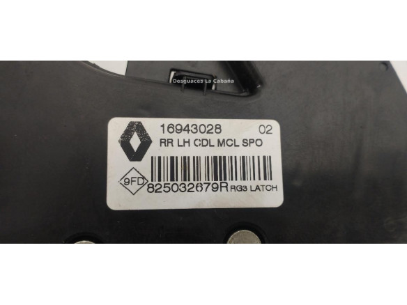 CERRADURA PUERTA LAT TRA IZQ RENAULT TALISMAN (L2M_)|Desguaces La Cabaña