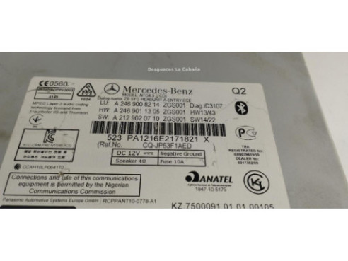 A2469008214 MODULO RADIO MERCEDES BENZ CLASE GLA (X156)|Desguaces La Cabaña