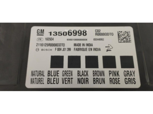 130506998, 2116125R CAJA FUSIBLES INTERIOR (BSI) OPEL MOKKA / MOKKA X (J13)|Desguaces La Cabaña