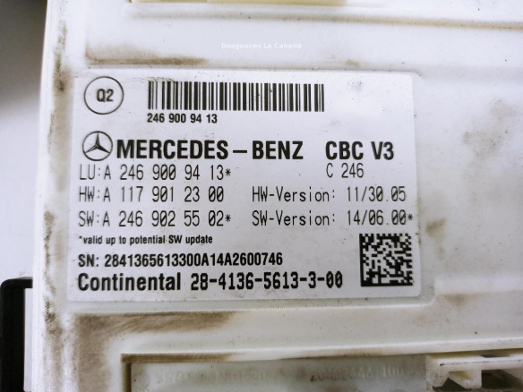 A2469009413 CENTRALITA MULTIFUNCION MERCEDES BENZ CLASE GLA (X156)|Desguaces La Cabaña