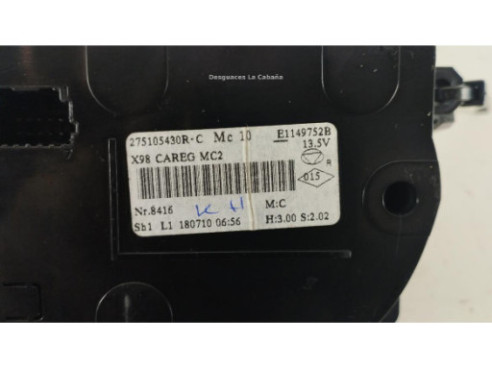275105430R MANDO CLIMA RENAULT CLIO IV (BH_)|Desguaces La Cabaña
