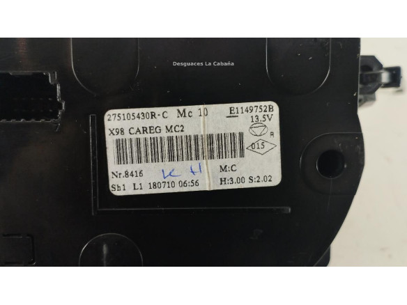 275105430R MANDO CLIMA RENAULT CLIO IV (BH_)|Desguaces La Cabaña