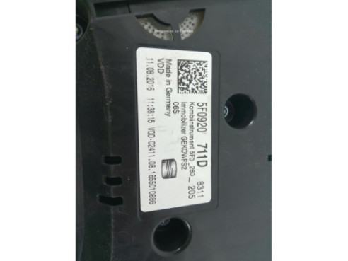 5F0920711D CUADRO INSTRUMENTOS SEAT LEON (5F1)|Desguaces La Cabaña