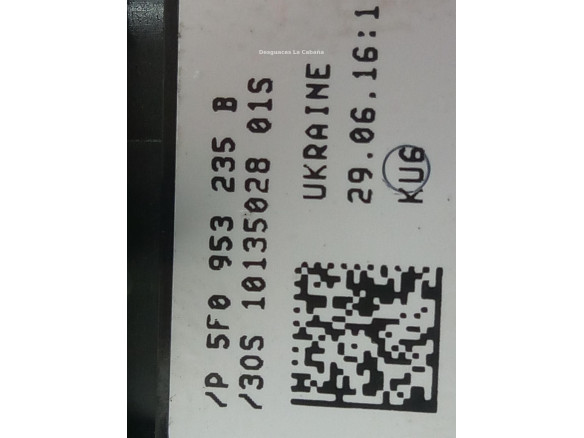 5F0953235B INTERRUPTOR WARNING SEAT LEON (5F1)|Desguaces La Cabaña