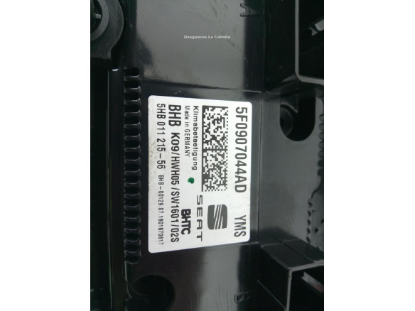 5F0907044AD MANDO CLIMA SEAT LEON (5F1)|Desguaces La Cabaña
