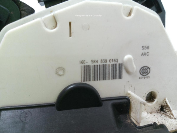 CERRADURA PUERTA LAT TRA DER SEAT LEON (5F1)|Desguaces La Cabaña