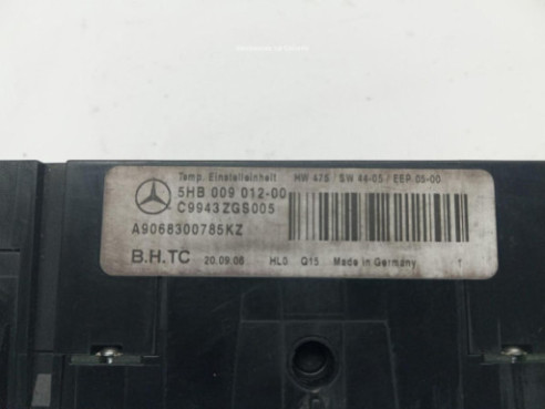 A9068300785KZ MANDO CLIMA MERCEDES BENZ SPRINTER 5-t Furgón (906)|Desguaces La Cabaña