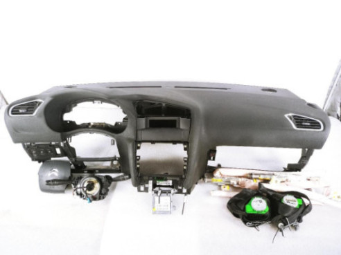 null KIT AIRBAGS + SALPICADERO + CINTURONES + CENTRALITA CITROEN C4 II (B7) |Desguaces La Cabaña