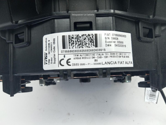 07355860800 AIRBAG IZQ CITROEN JUMPER Autobús|Desguaces La Cabaña