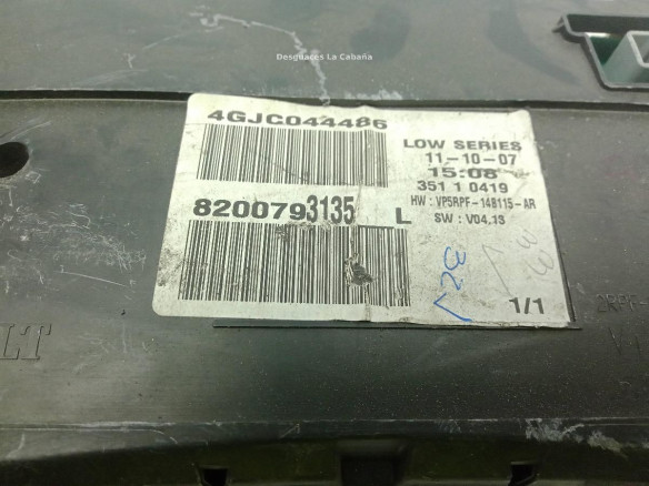 8200793135L, CUADRO INSTRUMENTOS RENAULT MEGANE II (BM0/1_, CM0/1_)|Desguaces La Cabaña