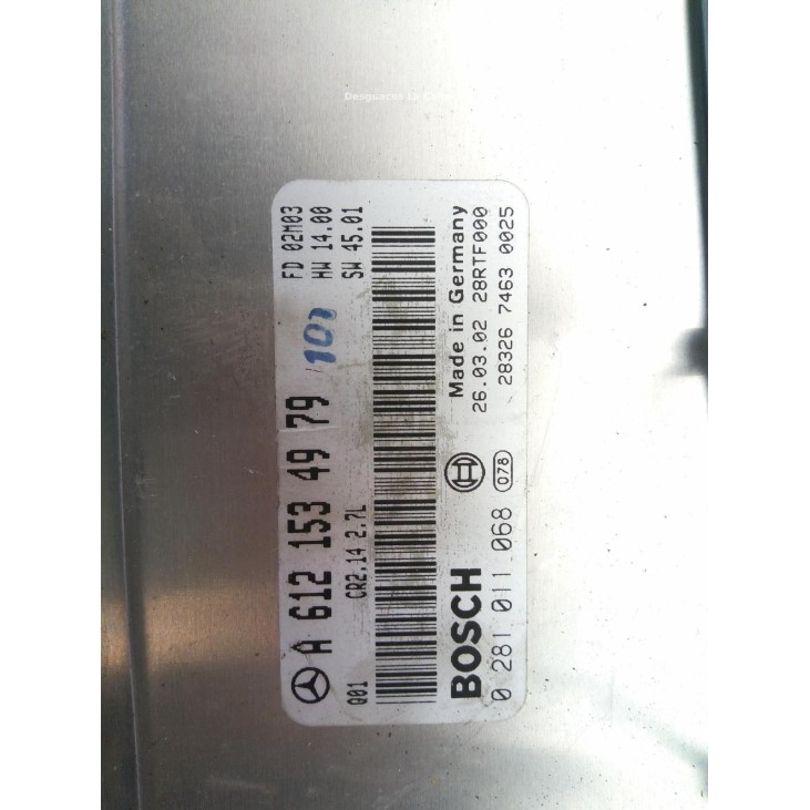 A6121534979 CENTRALITA MOTOR MERCEDES BENZ CLASE C (W203) |Desguaces La Cabaña