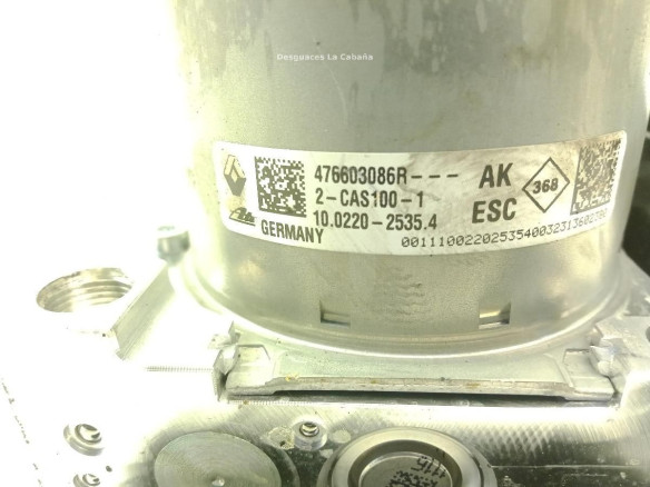 476603086R GRUPO ABS RENAULT MEGANE IV Grandtour (K9A/M_) |Desguaces La Cabaña