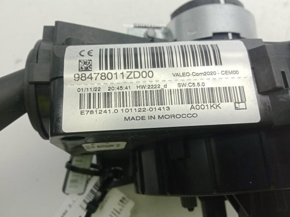  98478011ZD00 MANDO COMPLETO CITROEN C4 III (BA_, BB_, BC_)|Desguaces La Cabaña