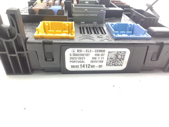  9845141280 CAJA FUSIBLES INTERIOR (BSI) CITROEN C4 III (BA_, BB_, BC_)|Desguaces La Cabaña