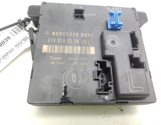  2198200226 MODULO ELECTRONICO MERCEDES BENZ CLS (C219)|Desguaces La Cabaña