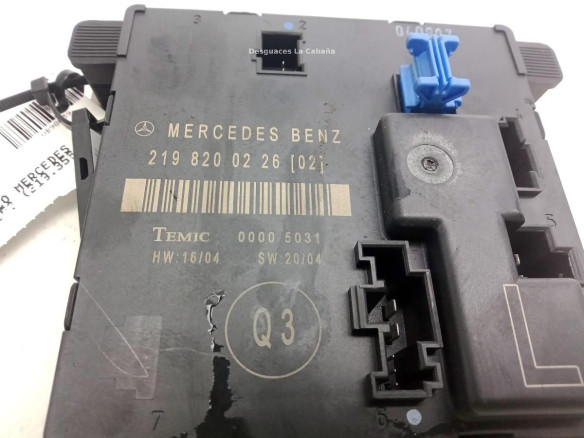  2198200226 MODULO ELECTRONICO MERCEDES BENZ CLS (C219)|Desguaces La Cabaña