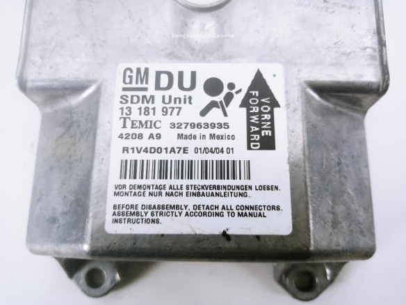 13181977DU, CENTRALITA AIRBAG OPEL ASTRA H (A04)|Desguaces La Cabaña