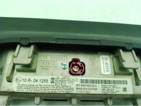 9387453024 PANTALLA MULTIMEDIA BMW 3 (F30, F80)|Desguaces La Cabaña