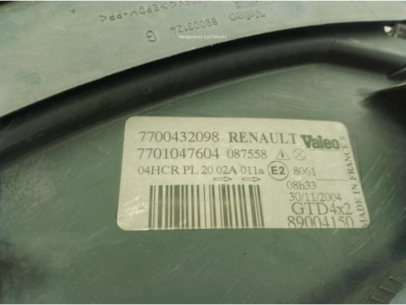7700432098 FARO IZQUIERDO RENAULT MEGANE Scenic (JA0/1_)|Desguaces La Cabaña