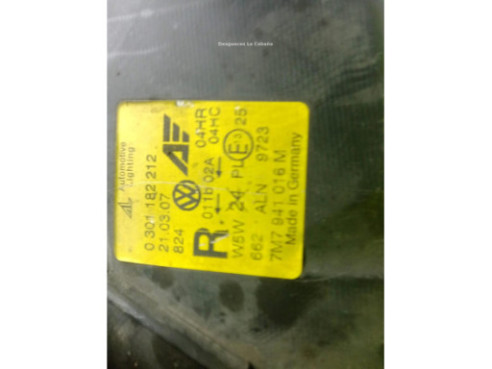  7M7941016M FARO DERECHO SEAT ALHAMBRA (7V8, 7V9)|Desguaces La Cabaña