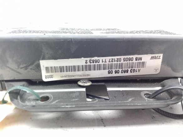 A1638600605 AIRBAG PUERTA LAT DEL DER MERCEDES BENZ CLASE M (W163) |Desguaces La Cabaña