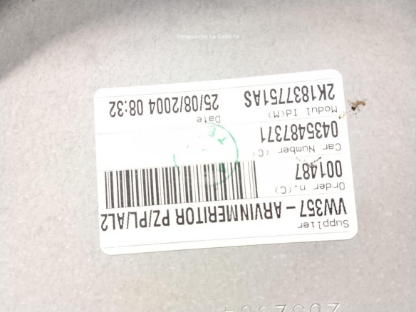 2K1837751AS ELEVALUNAS PUERTA LAT DEL IZQ VW CADDY III Variant (2KB, 2KJ, 2CB, 2CJ)|Desguaces La Cabaña