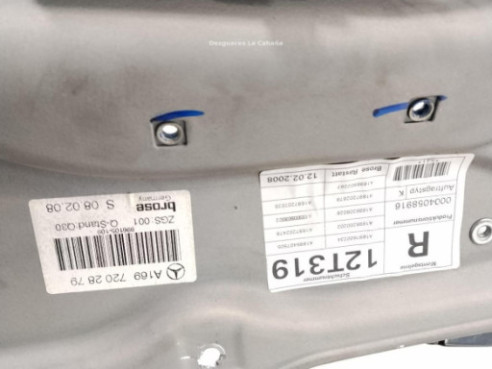   ELEVALUNAS PUERTA LAT DEL DER MERCEDES BENZ CLASE A (W169)|Desguaces La Cabaña