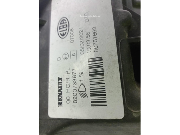  8200733877 FARO DERECHO DACIA SANDERO|Desguaces La Cabaña