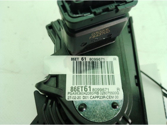 9836042080 POTENCIOMETRO ACELERADOR CITROEN C5 AIRCROSS|Desguaces La Cabaña