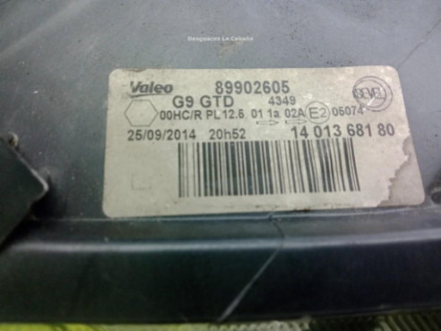  89902605 FARO IZQUIERDO PEUGEOT EXPERT Furgón (VF3A_, VF3U_, VF3X_)|Desguaces La Cabaña