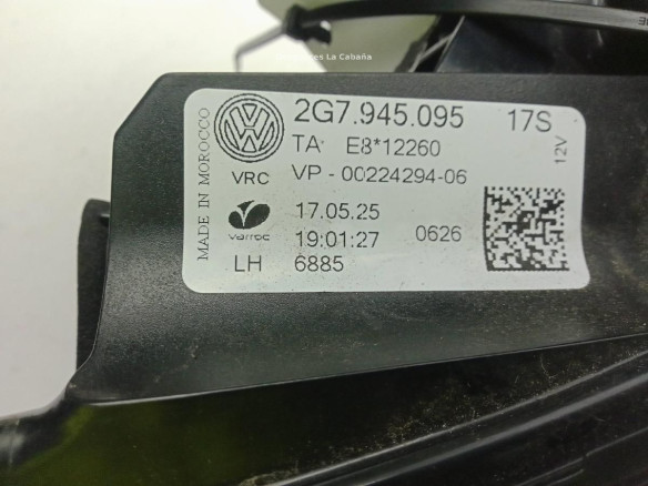 2G7945095 PILOTO TRA IZQ EXT VW TAIGO (CS1)|Desguaces La Cabaña