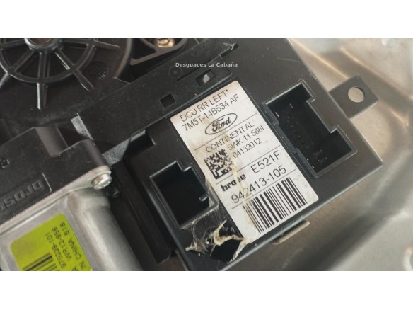 14B534AF ELEVALUNAS PUERTA LAT TRA IZQ FORD KUGA I |Desguaces La Cabaña
