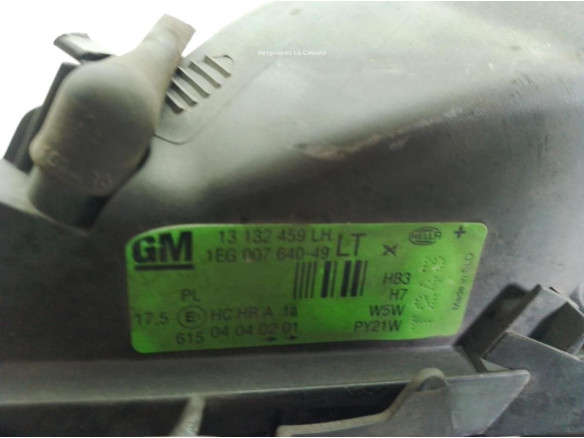 13132459LH FARO IZQUIERDO OPEL ASTRA G Fastback (T98)|Desguaces La Cabaña